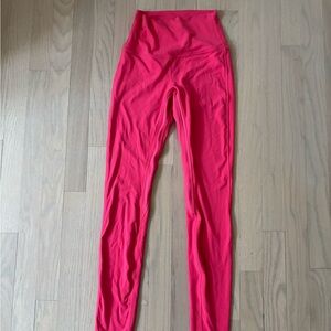 Vibrant Red High-Waisted Leggings